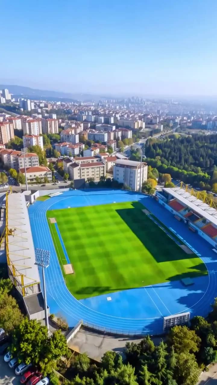 Havadan atletizm pisti ve stadyum